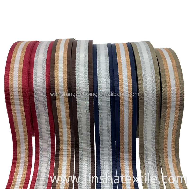 High quality 2-inch webbing belt with inter-color jacquard craftsmanship jacquard webbing custom